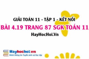 Giải bài 4.19 trang 87 Toán 11 tập 1 SGK Kết nối tri thức